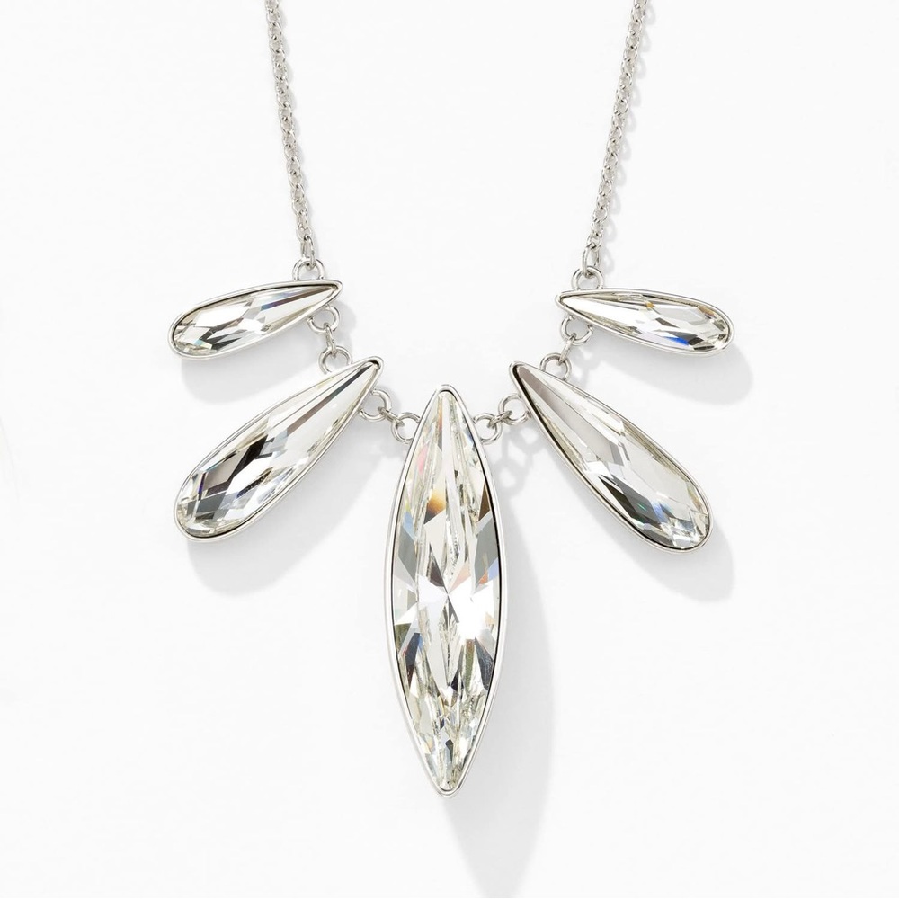 Touchstone Crystal by Swarovski Navette Necklace